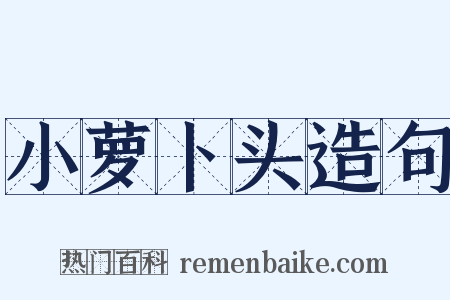 小萝卜头造句是什么意思的图片